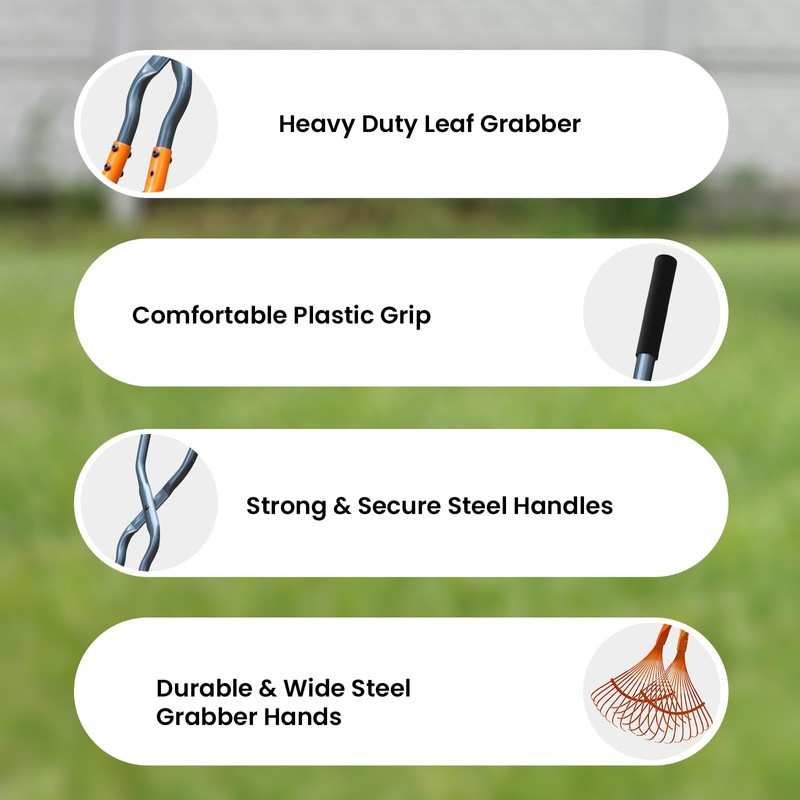 Pathneer Leaf Grabbers for Yard Work, Leaf Picker Upper Grabber