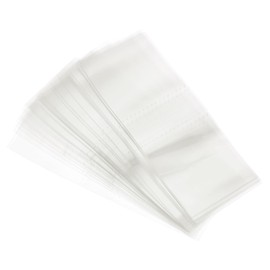 PATIKIL 66mm x 25mm Perforated Shrink Bands, 400 Pack PVC Heat Shrink Wrap Band for Jars Cans, Clear