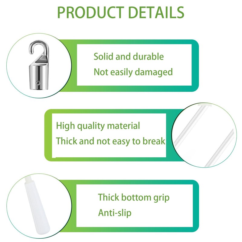 2pcs Blind Wand, Curtain Pull Rods Blind Opener with Window