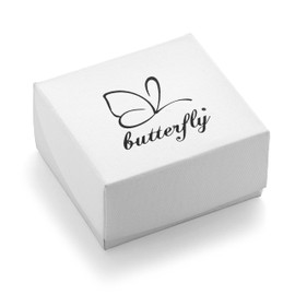 butterfly Girls Earrings Sterling Silver Red Ladybird Eco Packaging Kids Jewellery Gifts, Sterling Silver