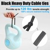 Reallnaive 500 Pcs 4 Inch Zip Ties Heavy Duty 120