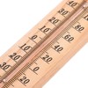 Kisangel Wooden Wall Thermometer for Home Greenhouse Outdoor Weatherproof Analog