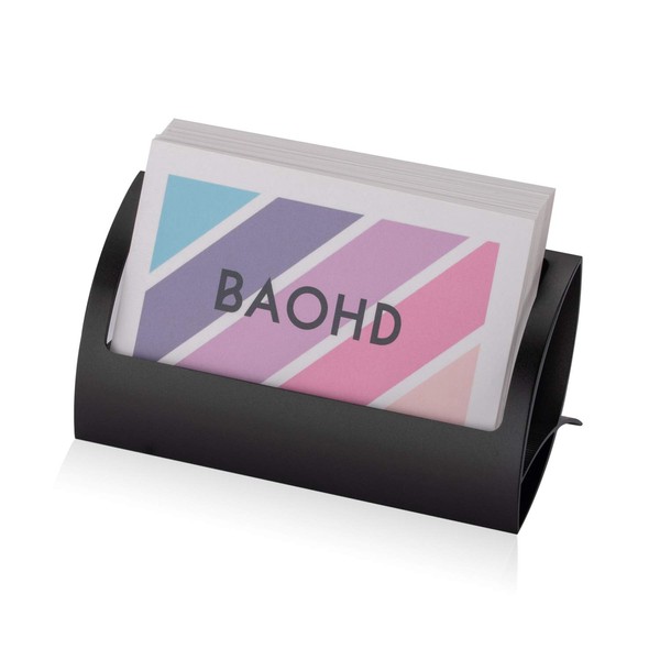 Metal Business Card Holder for Desk, Modern Aluminum Business Card
