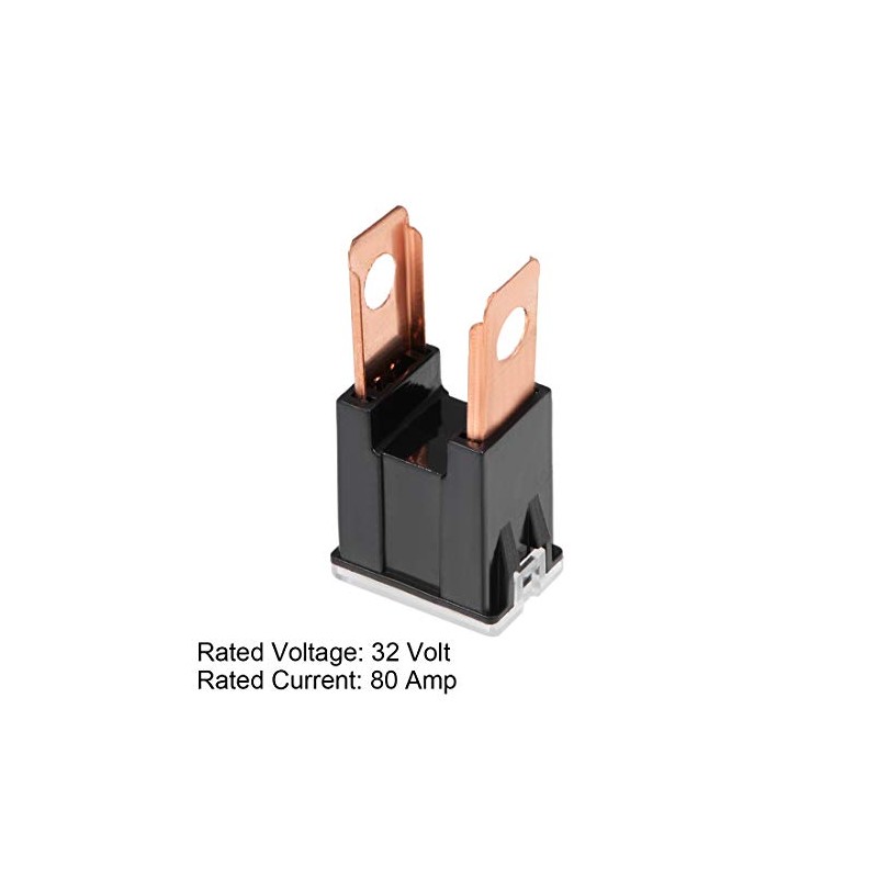 uxcell Tridge Fuse 32V 80A Male Terminal Blade J Case