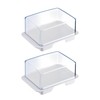 Westmark 208622E3 Fridge Butter Dishes, Plastic, Exclusive, White/Transparent, Transparent