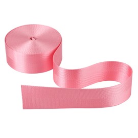 Devobunch 2”Heavy Duty Nylon Webbing 10 25 50 Yard - Nylon Strapping for Outdoor DIY Gear Repair, Durable Nylon Strapping for Indoor or Outdoor Gear, DIY Crafting, Repairing (Pink, 10 Yard)