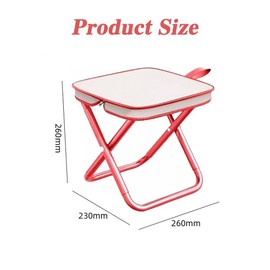 NYGHMY 1 Pcs Portable Folding Stool with Carry Bag – Lightweight Outdoor Camping Chair, Collapsible Footstool for Travel, Hiking, Fishing, Picnics, and Barbecues
