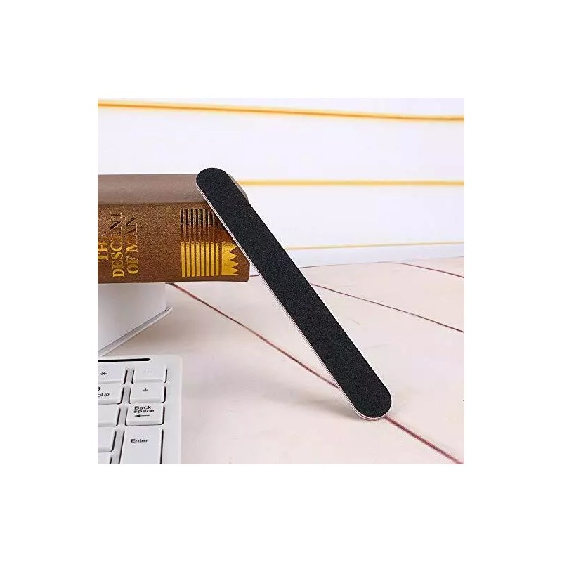 TIKA 10-Piece Double-Sided Nail Files 100/180 Grit - Manicure &
