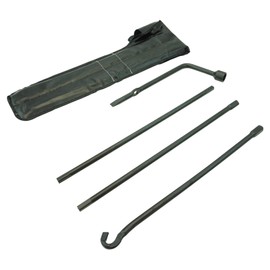 TRQ Spare Tire Lug Wrench Extension Jack Tool Kit Set Compatible with 05-17 Toyota Tacoma