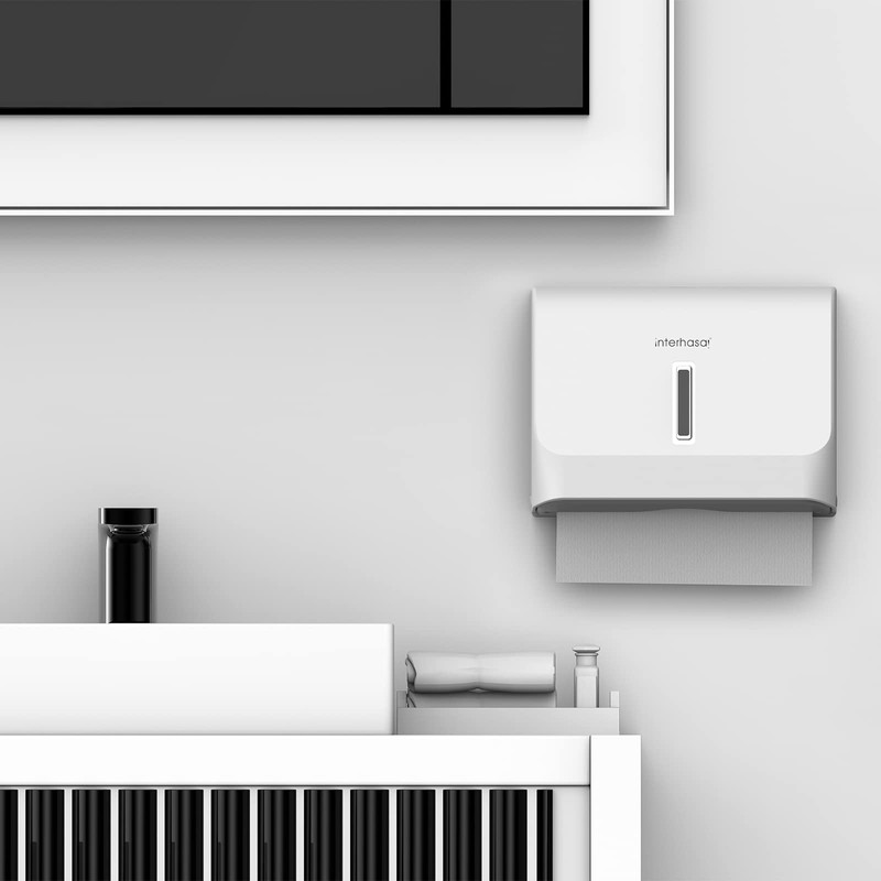 interhasa! Commercial Paper Towel Dispenser Wall Mounted C-fold Hand Towel