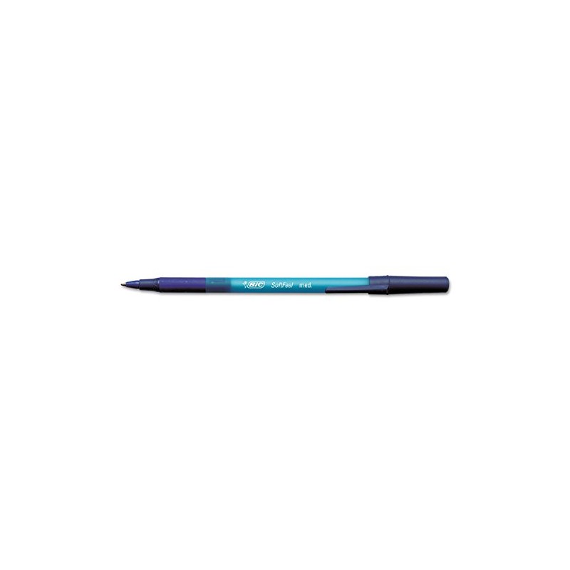 BIC SGSM11-BLUE Soft Feel Ball Pen, Medium Point (1.0 mm),