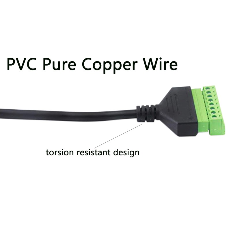 XMSJSIY RJ45 8P8C Female to 8 Pin Screw Terminal Adaptor,