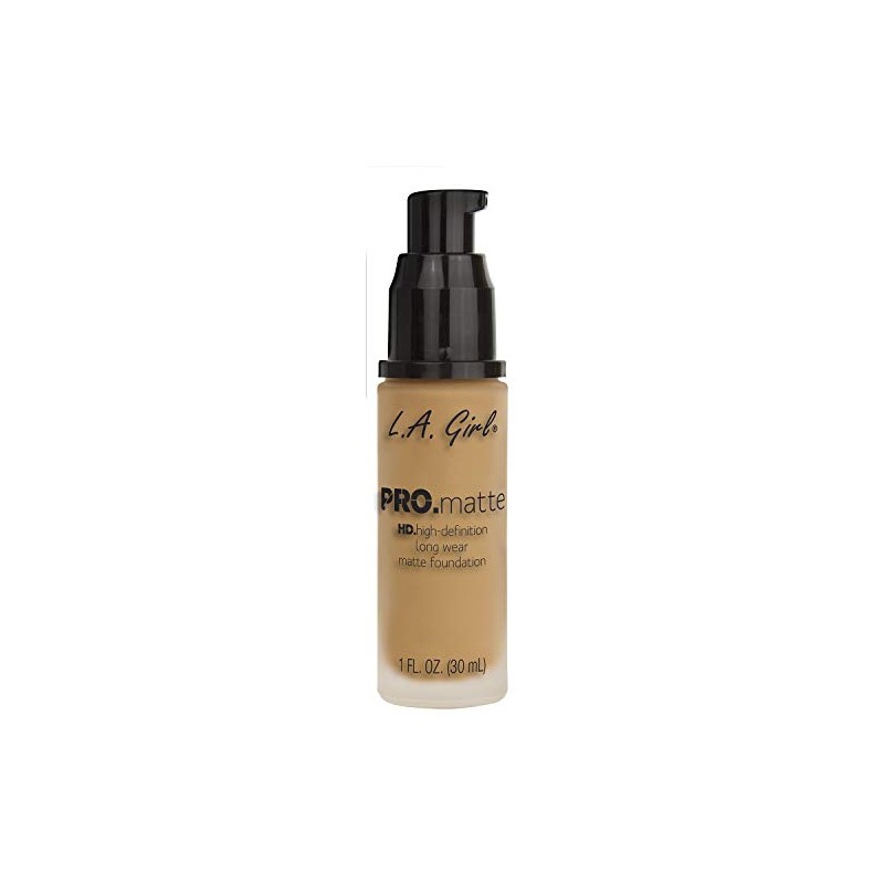 L.A. GIRL PRO Matte, Maquillaje líquido, Color Natural, Tono GLM674,