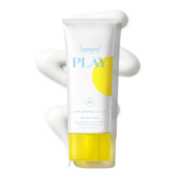 Supergoop! PLAY 100% Mineral Lotion SPF 30 with Green Algae 3.4 oz/ 100 mL