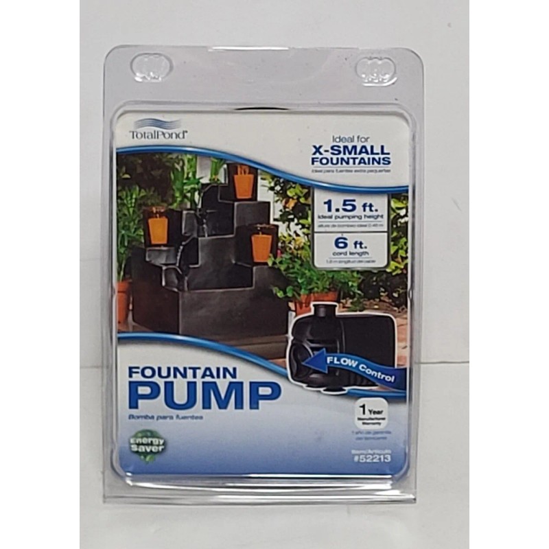 Totalpond, 52213 Total Pond 70 GPH Fountain Pump X-Small Fountain