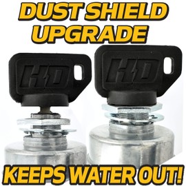 HD Switch (2 Pack Ignition Key Set Replaces Kohler 25 099 29-S, 2509929-S, 25 099 30-S - Free Water Seal Upgrade
