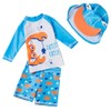SGMWVB Baby and Toddler Boys' 3-Piece Swimsuit Set Kids Bathing