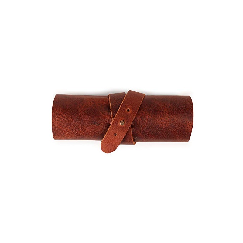 Londo Genuine Leather Pen and Pencil Roll Case