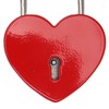 3pcs Heart Shaped Padlock with 3 Keys Rustproof Zinc Alloy