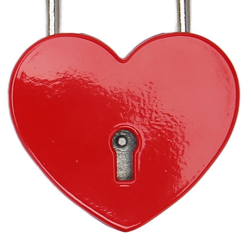 3pcs Heart Shaped Padlock with 3 Keys Rustproof Zinc Alloy