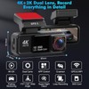 Dashcam Car Front Rear 4K + 2K Car Camera with
