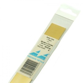 1 X PK 25 X 1.6mm BRASS STRIP