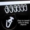 DWUENT 160pcs Plastic Curtain Hooks - 25mm Glider Hooks for