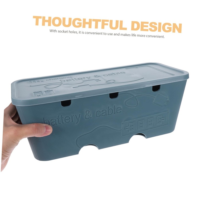 CHILDWEET Power Strip Box Cord Storage Organizer for Cables Router