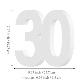 Birthday Number Sign 50th 40th 60th 70th 80th 90th 30th 21st Birthday Centerpieces Decorations (30)