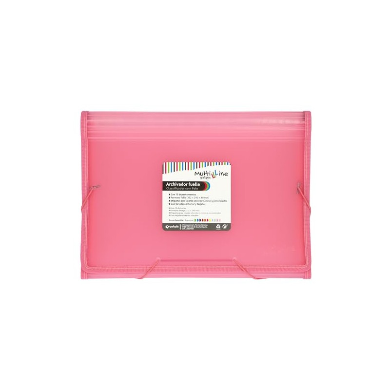 Grafoplás | File Folder | Pastel Pink | Folio Size