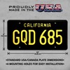 Nash Bridges | GQD 685 | Metal Stamped License Plate