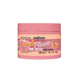Soap & Glory Peach Please Body Butter - Peach Blossom Infused Mango and Coconut Butter with Vitamin E + Shea Butter - Rich Moisturizing Cream for Dry Skin - Scent-Sationally Soft Skin (300ml)