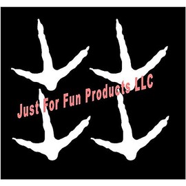 Just For Fun 4 at 3" Turkey Tracks Vinyl Die Cut Decal Bumper Sticker, Windows, Cars, Trucks, laptops, etc