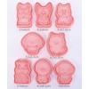 8 Pieces Cute Puppy Cookie Moulds For Baking Puppy Cookie