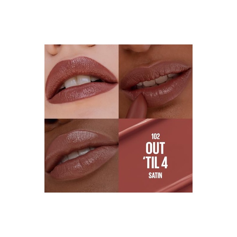 Maybelline Serum Lipstick Labial en Barra Hidratante Satin Out 'Til