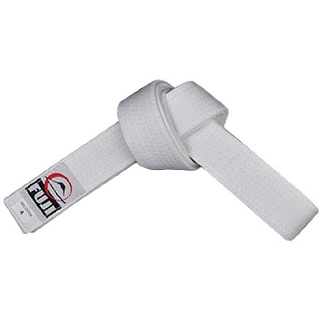 FUJI – Sports Belt, All-Purpose Martial Arts Belt, Judo Belt, Colorful Karate Belt, Durable MMA Belt , White, 3
