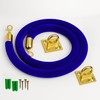 Blue Velvet Hanging Rope with Loops – Wall Mount 5FT