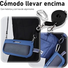 AVELINE006 Funda Soundlink Flex, Funda de Silicona para Bose SoundLink Flex, Fácil Transportar, Protección Integral, Resistente al Polvo(Azul)