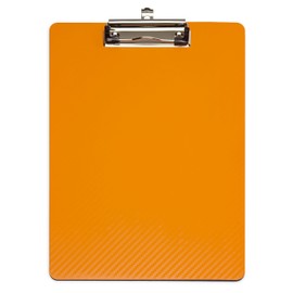 Klemmbrett MAULflexx, Durable A4 Writing Tablet, Retractable Hanging Loop. Clipboard 4 Schreibplatte Orange