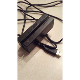 MagTek 21040102 Triple Track Magnetic Stripe Mini Swipe Reader with USB HID Interface Emulation and 6' Cable, Black