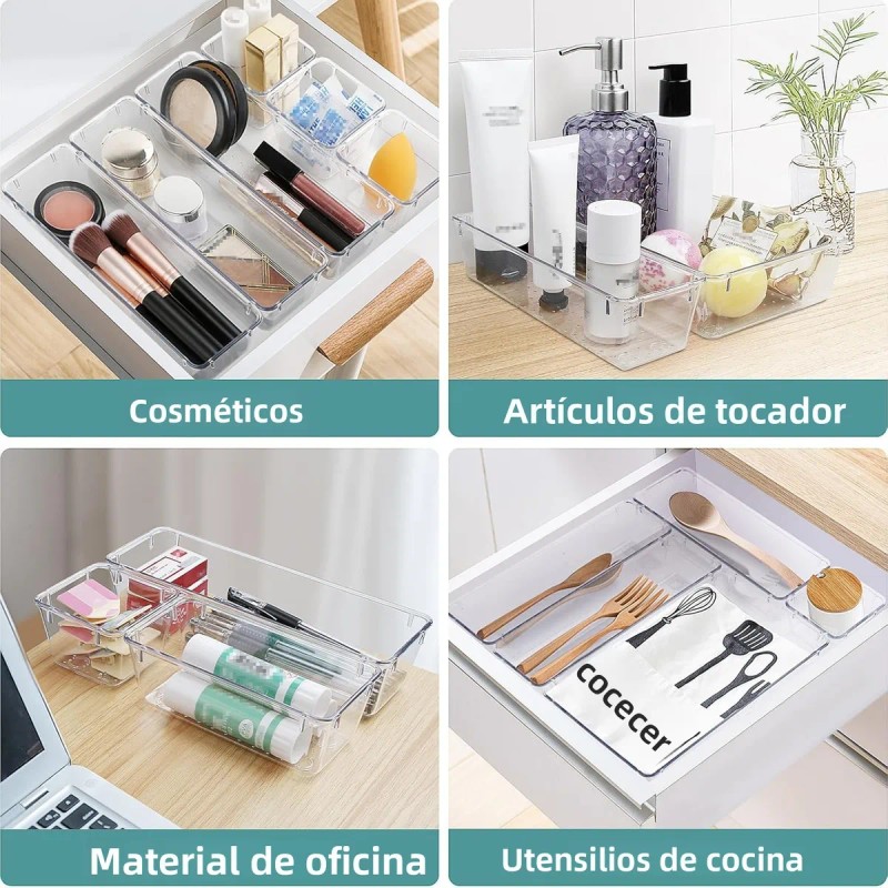 25 Piezas Organizadores De Cajones Para Maquillaje, Joyas