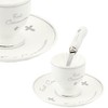 White & Silver Fine China 'First Communion' Egg Cup, Plate