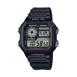 Casio Collection AE-1200WH Watch, Genuine Domestic Product, Black