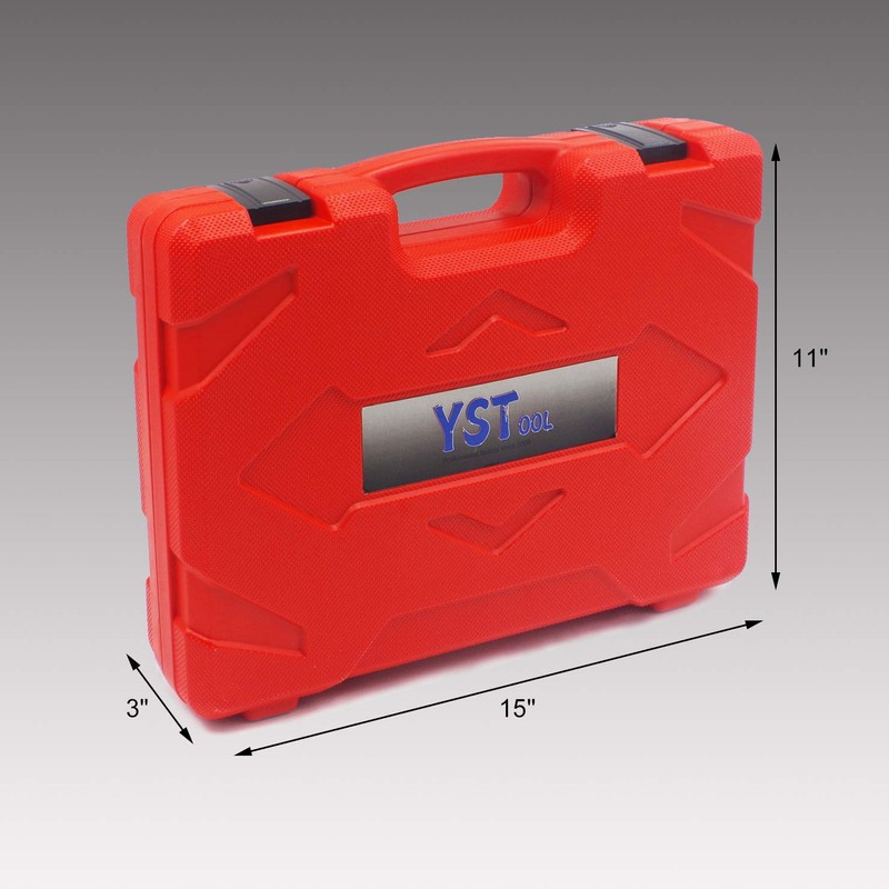 YSTOOL Fuel Pressure Tester Gauge Kit 140PSI Automotive Engine Injector
