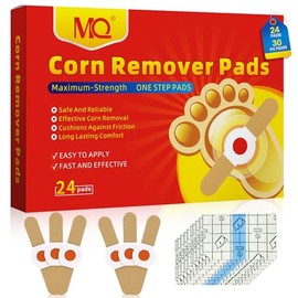 MQ Corn Plasters, 24 Pieces Corn Removal Pads, for Treating Stubborn Corn Remover and Callus