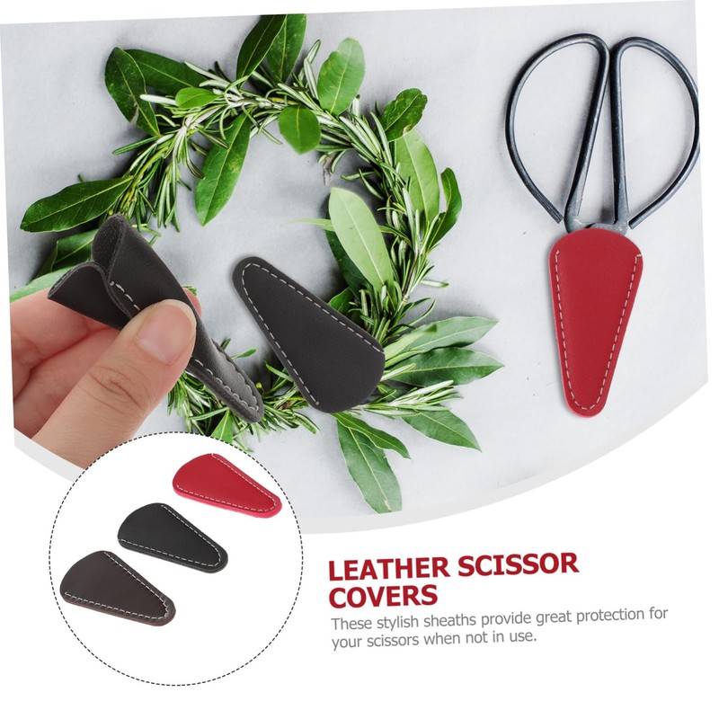 TOVINANNA Scissor Headgear 3pcs Scissor Covers Safety Bag for Scissors