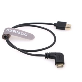 SZRMCC Mini HDMI Cable Right Angle Mini HDMI to HDMI 8K 2.1 High Speed Ultra HD Male HDTV Cable for Nikon D500 Sony CX7 SR7E Canon EOS 90D