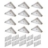 TERF® 12 Pcs Heavy Duty White Plastic 50mm Angel Mounting