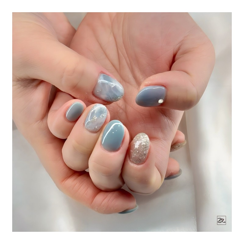 Dara Beauty 2024 February Art of the MonthMarble Nails❣ -