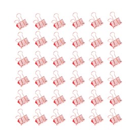 Metal Clips for Photos Wall Grid, Paper Clips for File and Documenting, Home Office and Kitchen Accessories & Organiser (Rose Gold, 19 mm, Pack of 36)